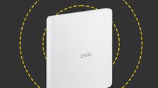 The Zyxel WBE665S on the ITPro background