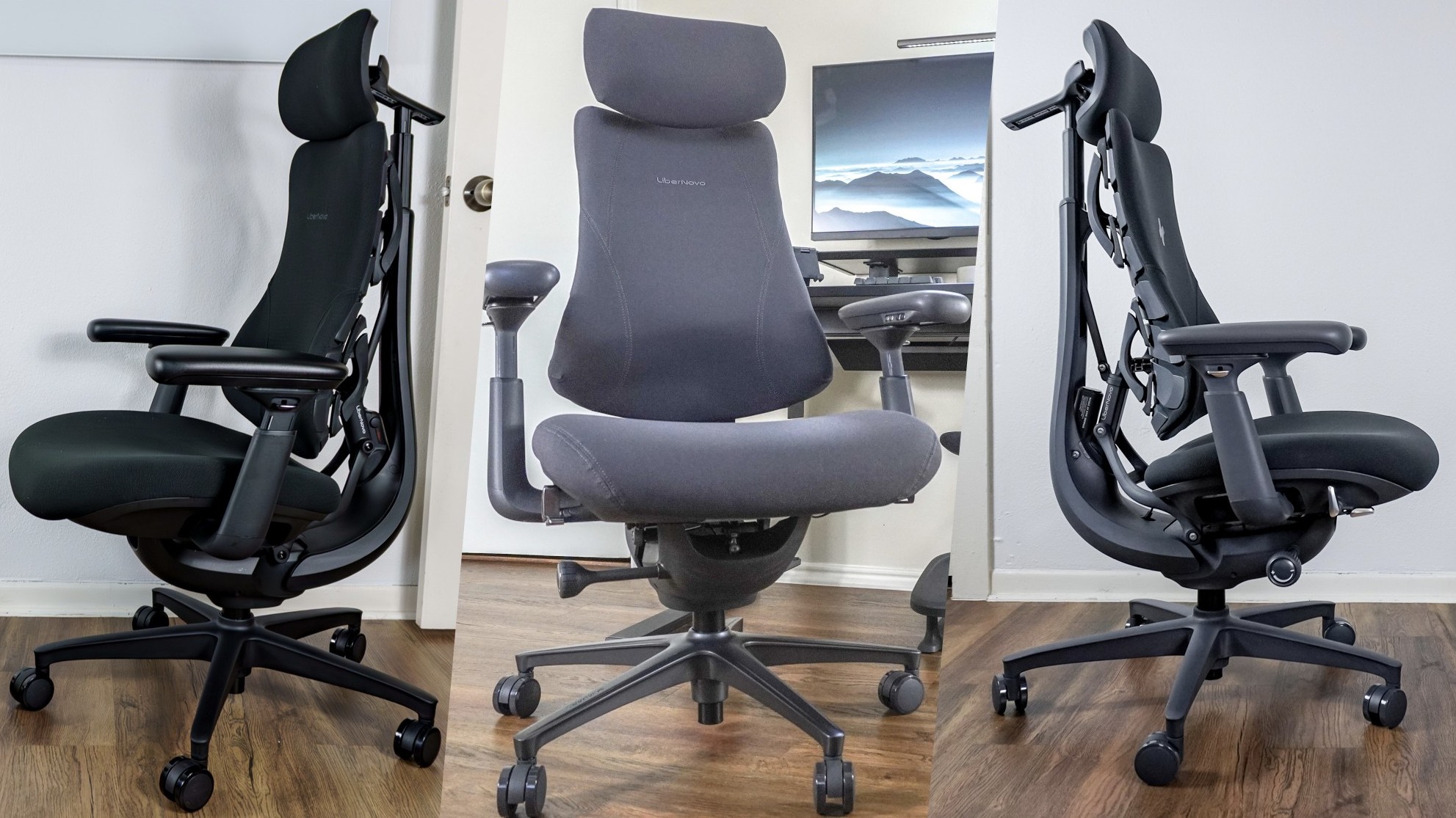 A three-way composite shot showing the LiberNovo Omni SE, LiberNovo Omni Pro and the LiberNovo Omni