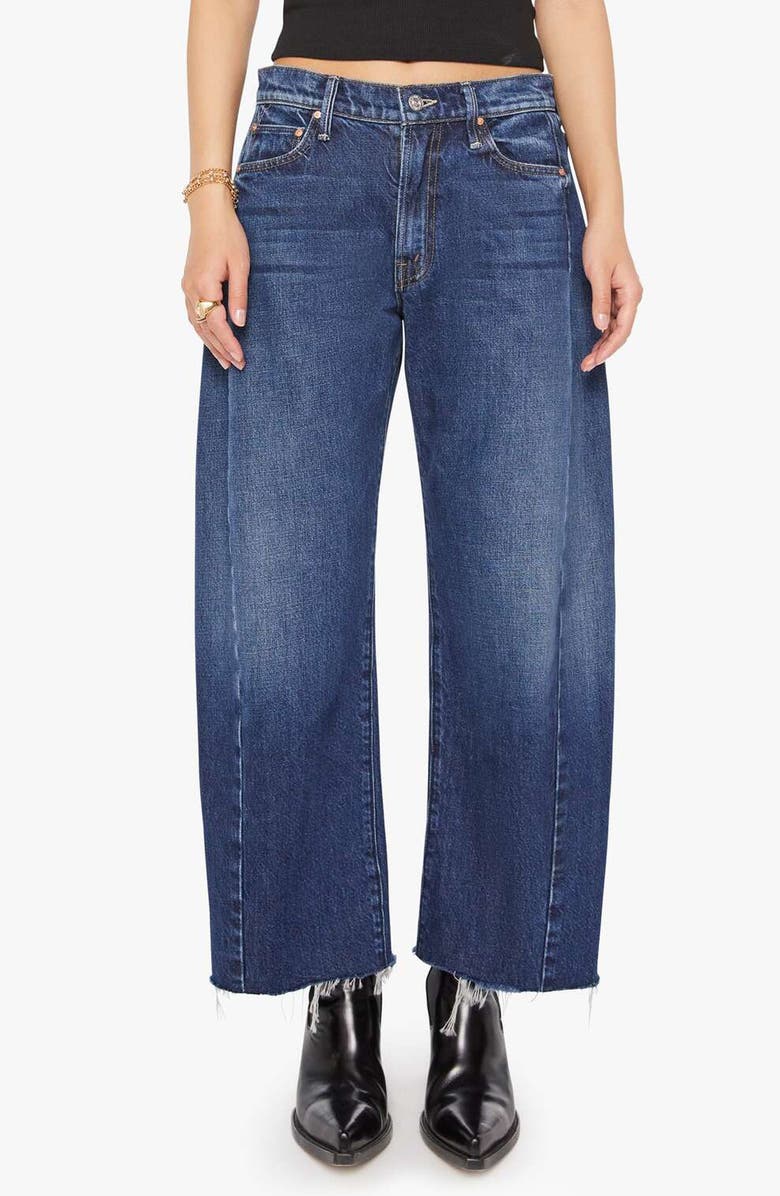 The Full Pipe Flood High Waist Barrel Leg Jeans