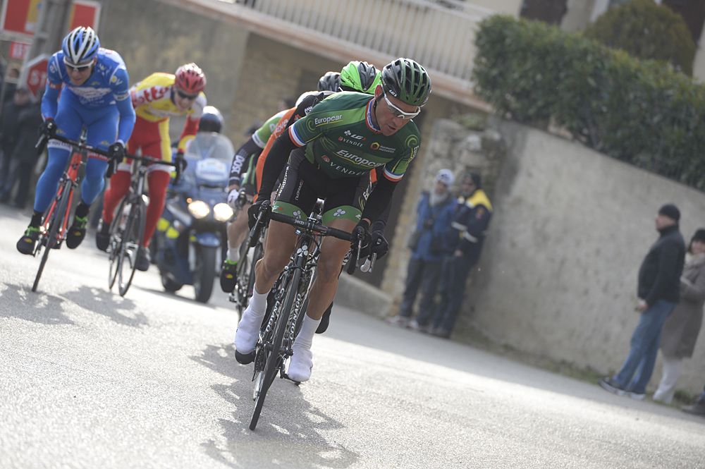 Thomas Voeckler (Europcar) on the attack