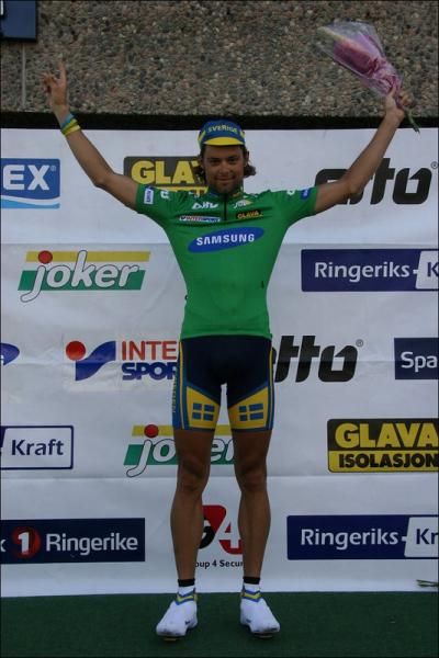 Niklas Gustavsson (Sweden) leads the points classification.