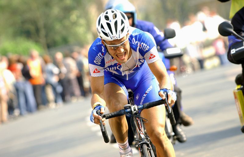 Tom Boonen riding to victory in 2005