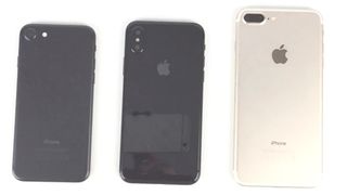 Surprise! The iPhone 8 may look like the one in the middle, yet have a bigger screen