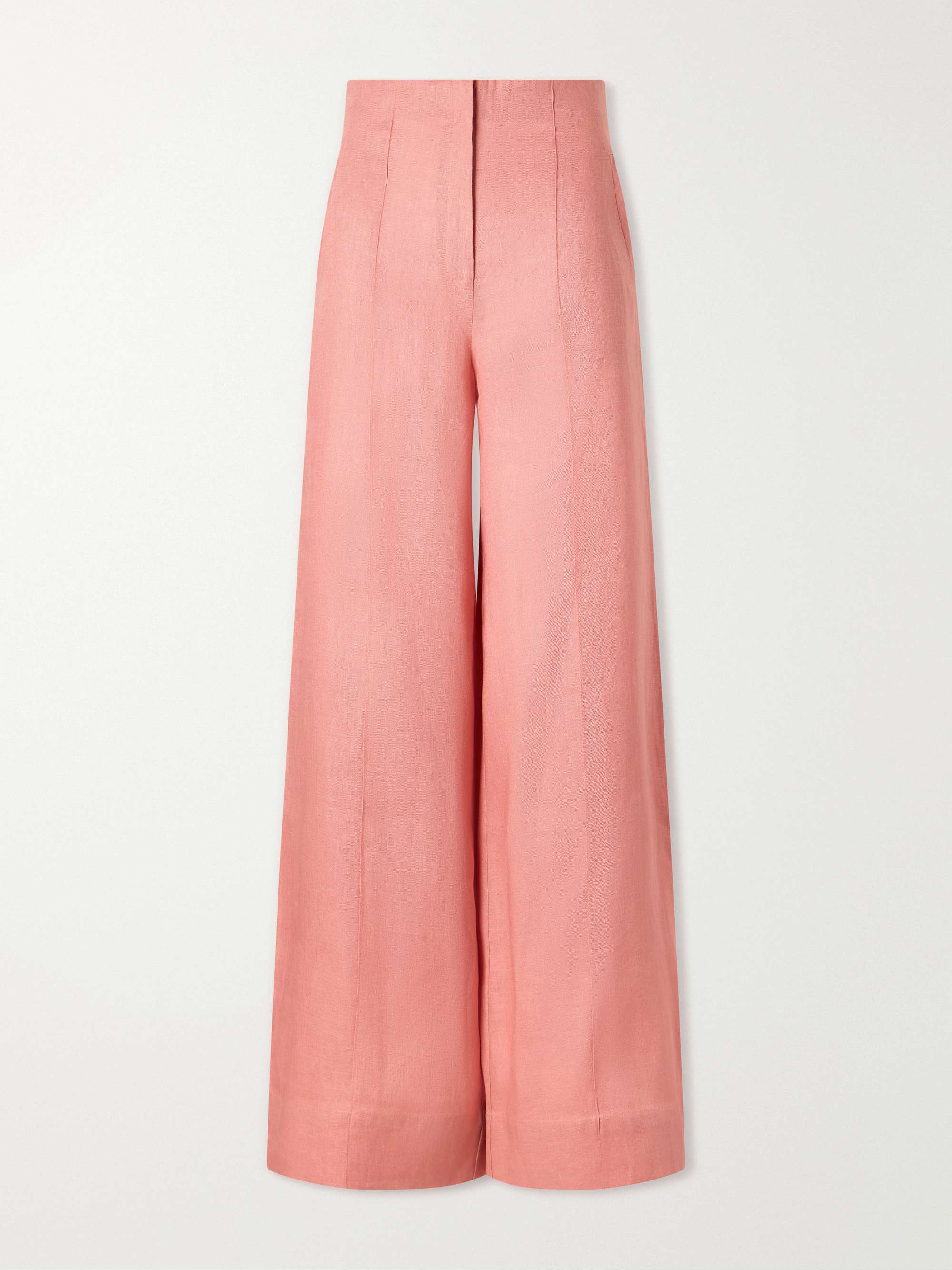 La Promesa Wide-Leg Linen Pants