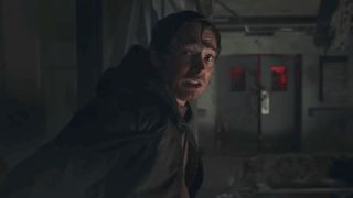 Bryan crossing the skyway to Raccoon City General in in Resident Evil (2026)