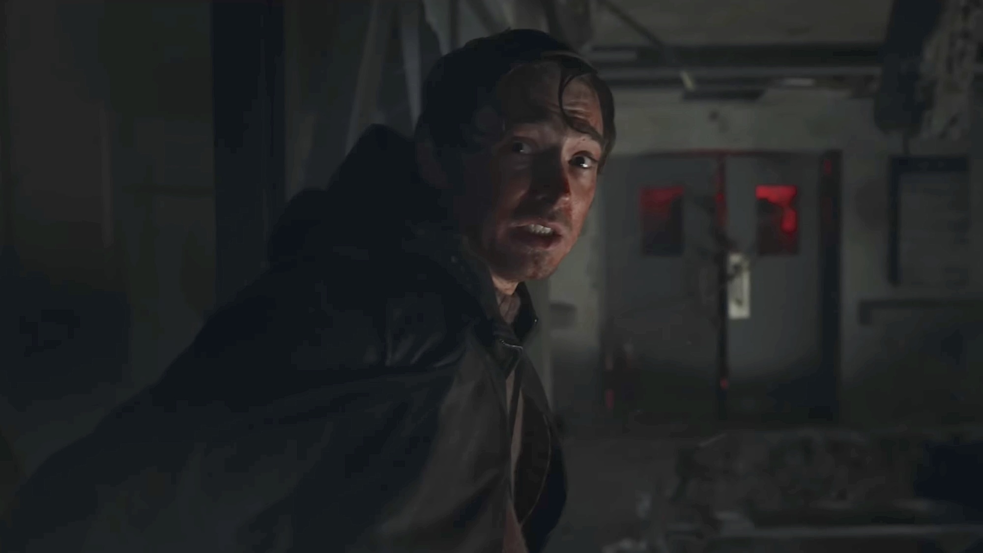 Bryan crossing the skyway to Raccoon City General in in Resident Evil (2026)