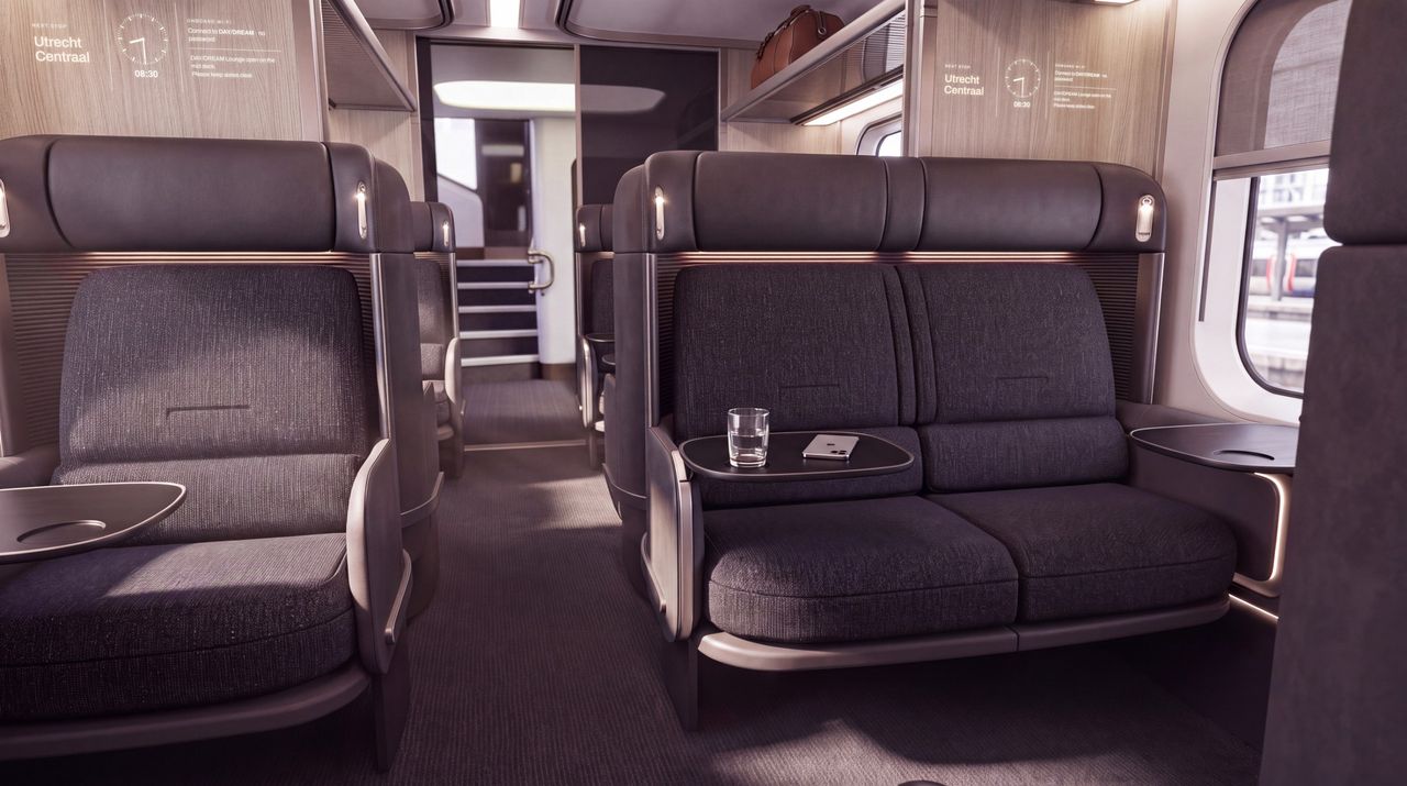 First Class carriage daytime view
