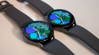 Comparing the size and bezels between the Samsung Galaxy Watch 5 and 6