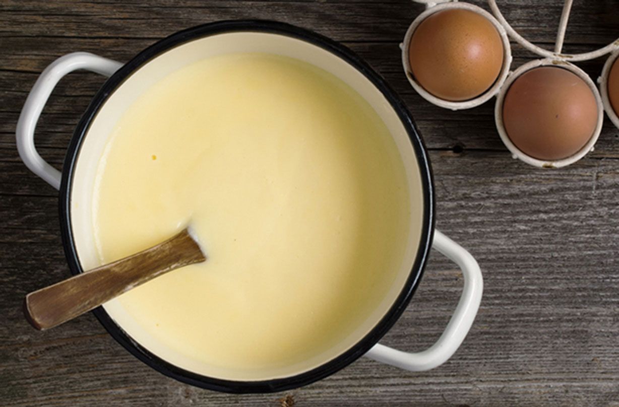 Low-fat custard