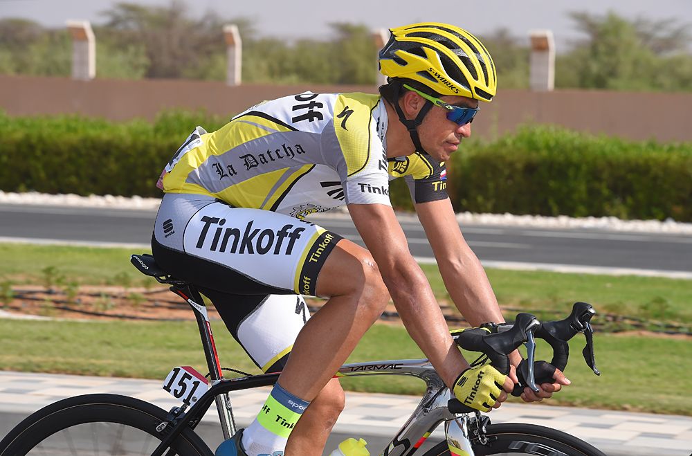 Alberto Contador in his last race with Tinkoff