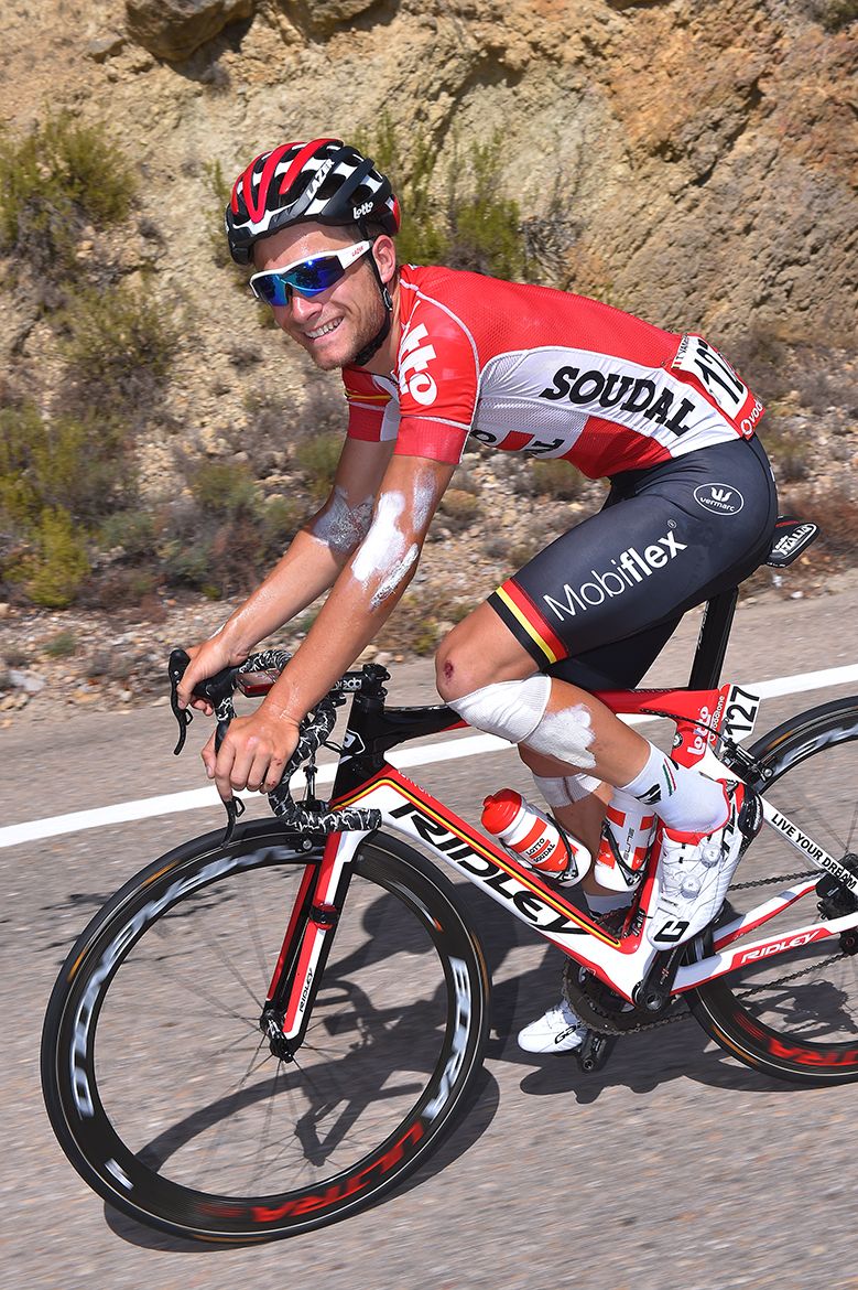 Tosh van der Sande smiles for the camera