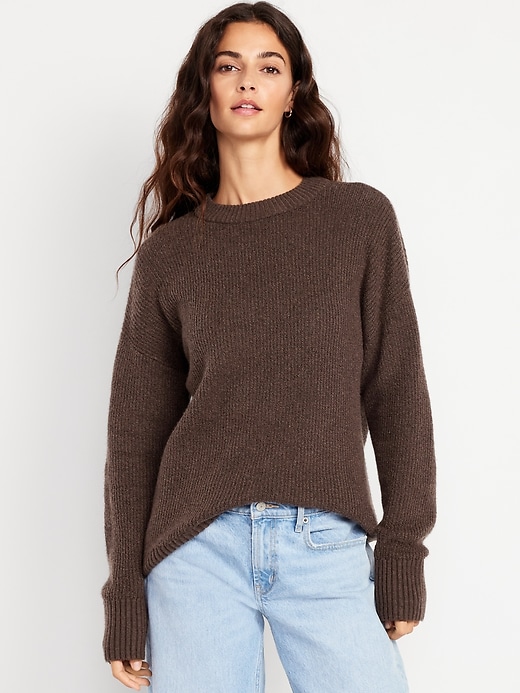 Sosoft Crew-Neck Tunic Sweater