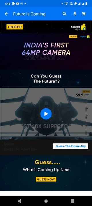 Realme X7 teaser page on Flipkart