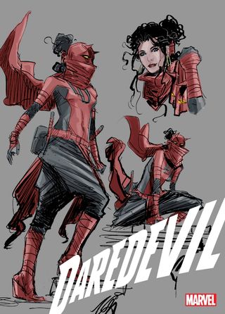 Elektra-as-Daredevil design