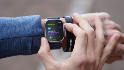 Best Apple Watch: Apple Watch Ultra 2 displaying Training Peaks workouts