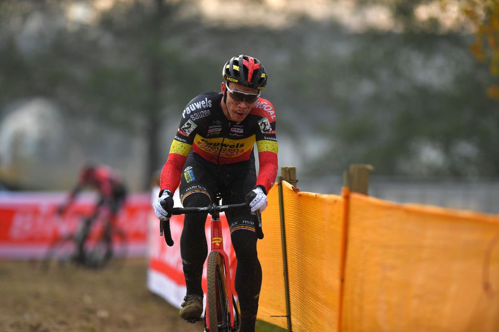 BOOM BELGIUM DECEMBER 06 Laurens Sweeck of Belgium and Team Pauwels Sauzen Bingoal during the 6th Superprestige Cyclocross Boom 2020 Men Elite De Schorre Boom Superprestige2021 SPBoom SuperprestigeCX on December 06 2020 in Boom Belgium Photo by Luc ClaessenGetty Images