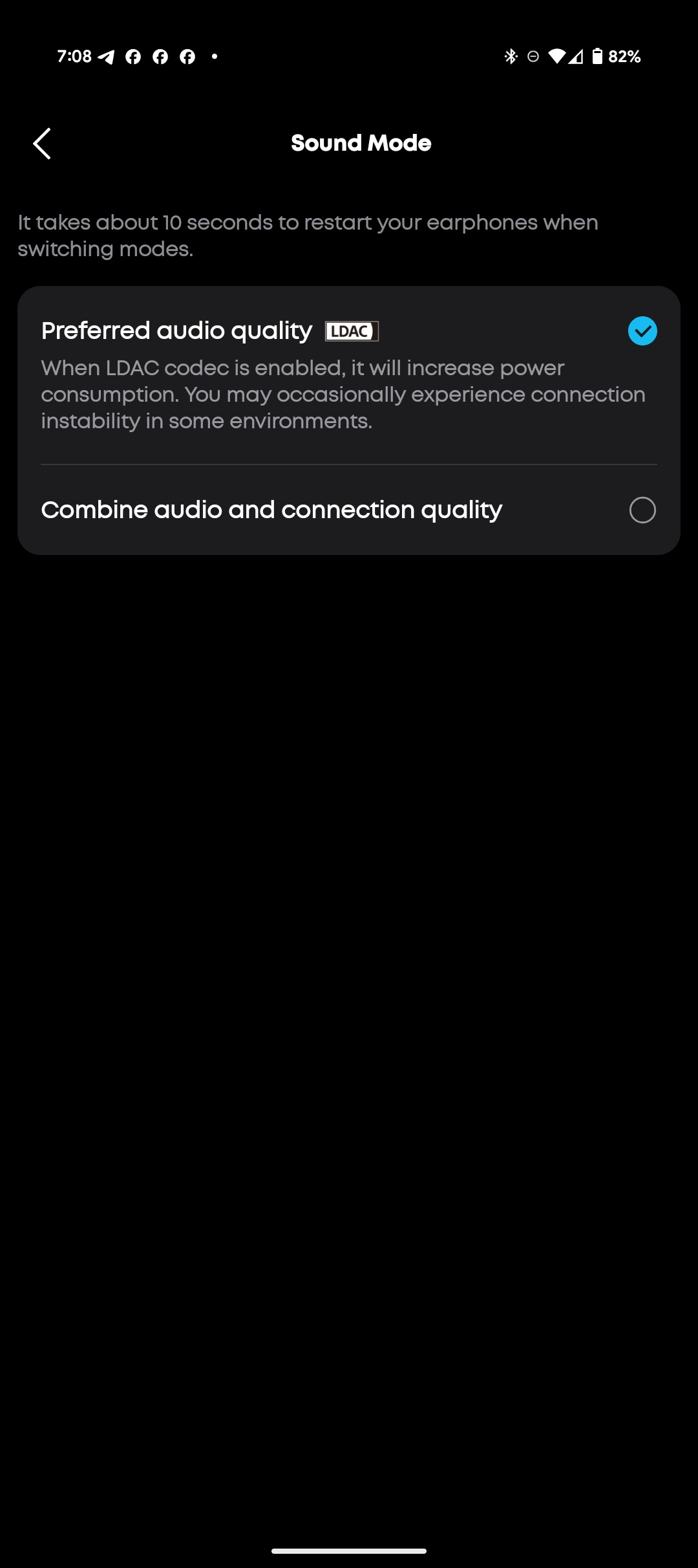 Soundcore Liberty 5 app Sound Mode settings