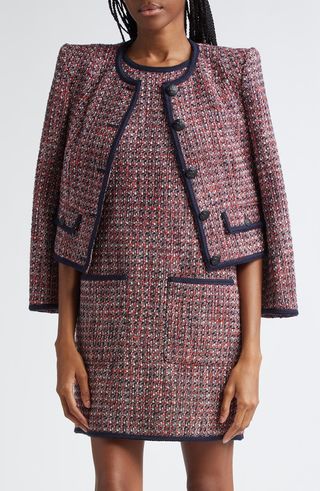 Ceres Metallic Cotton Blend Tweed Jacket