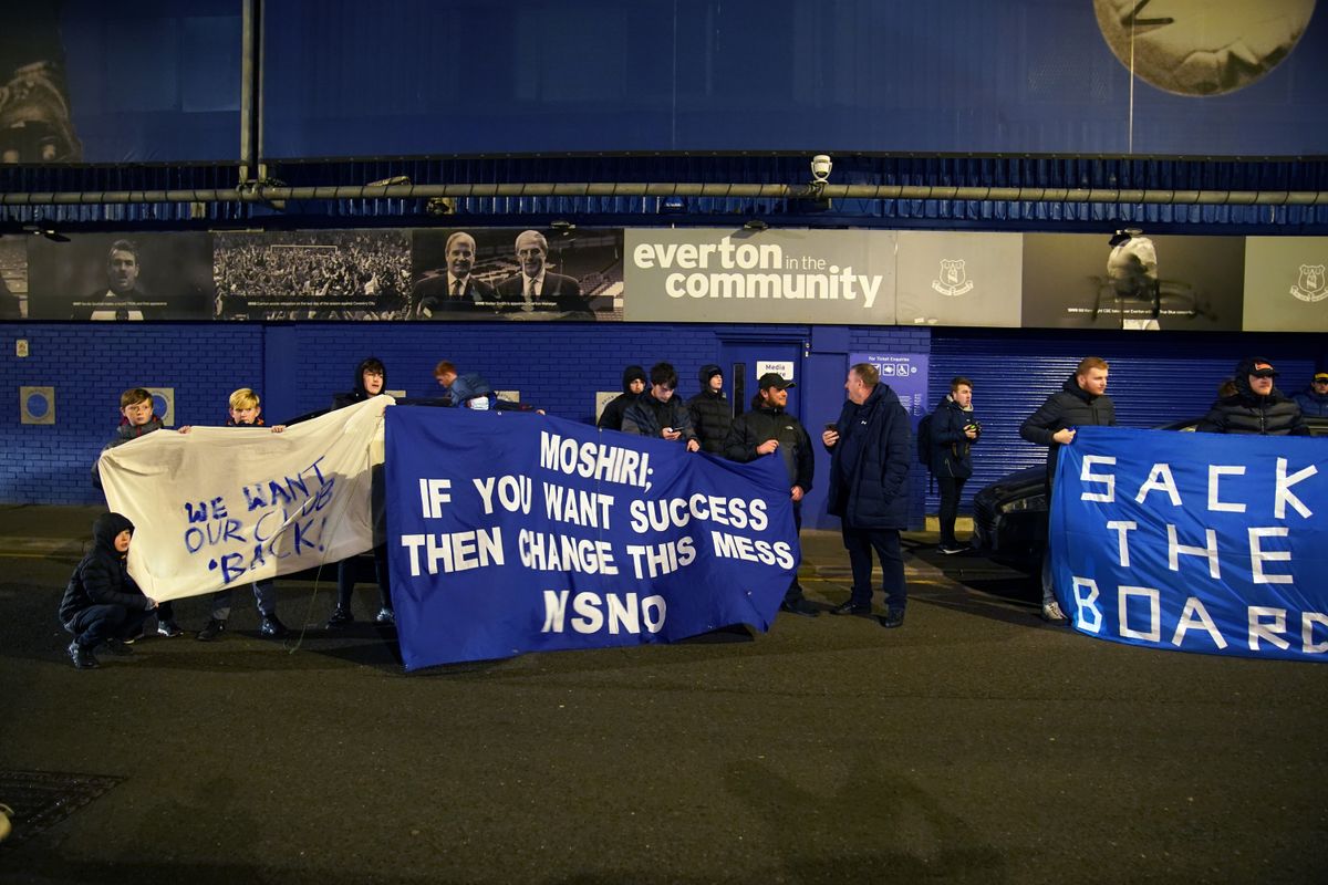 Everton fan protest