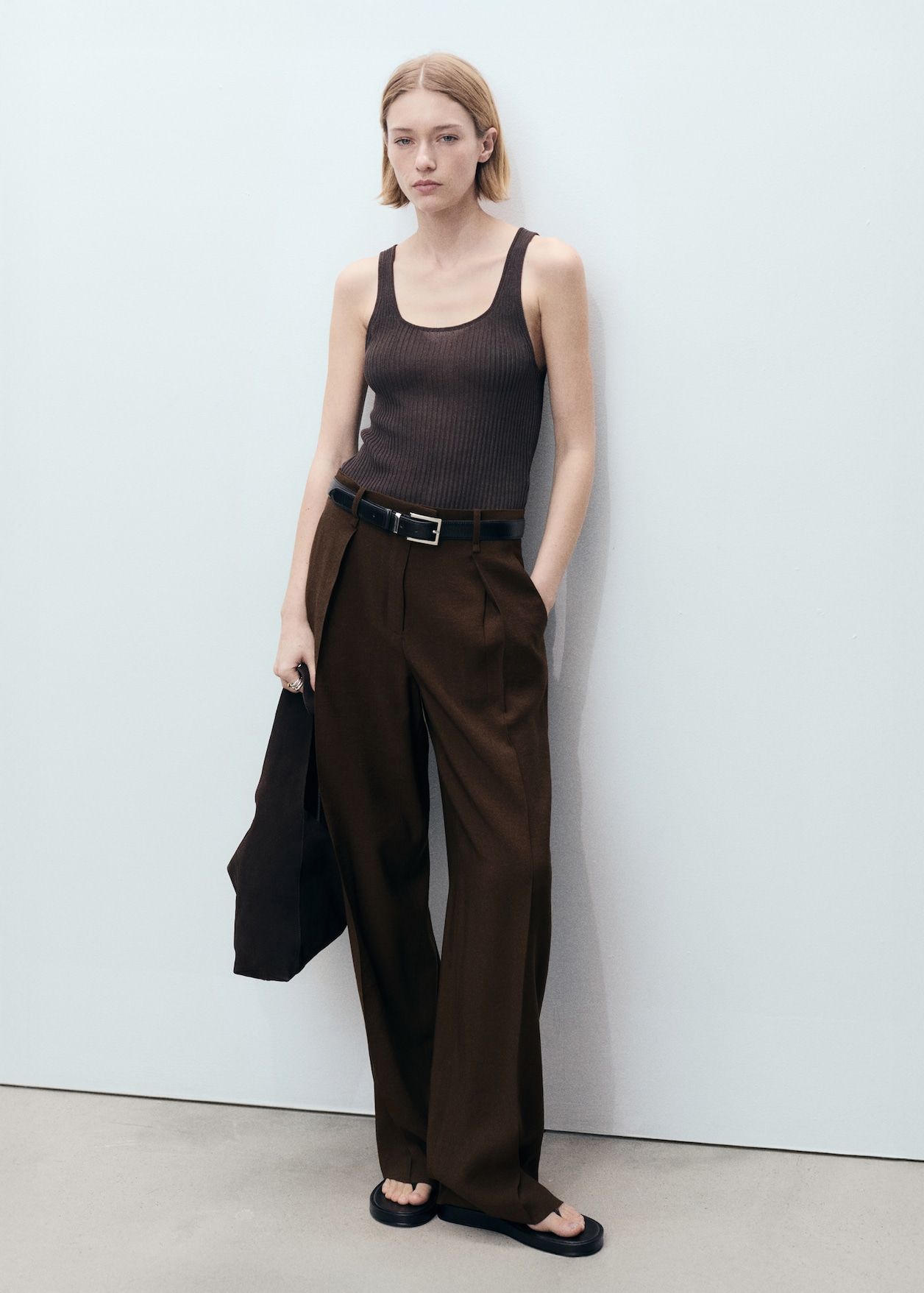 MANGO, Wideleg Pleated Trousers - Women | Mango Usa