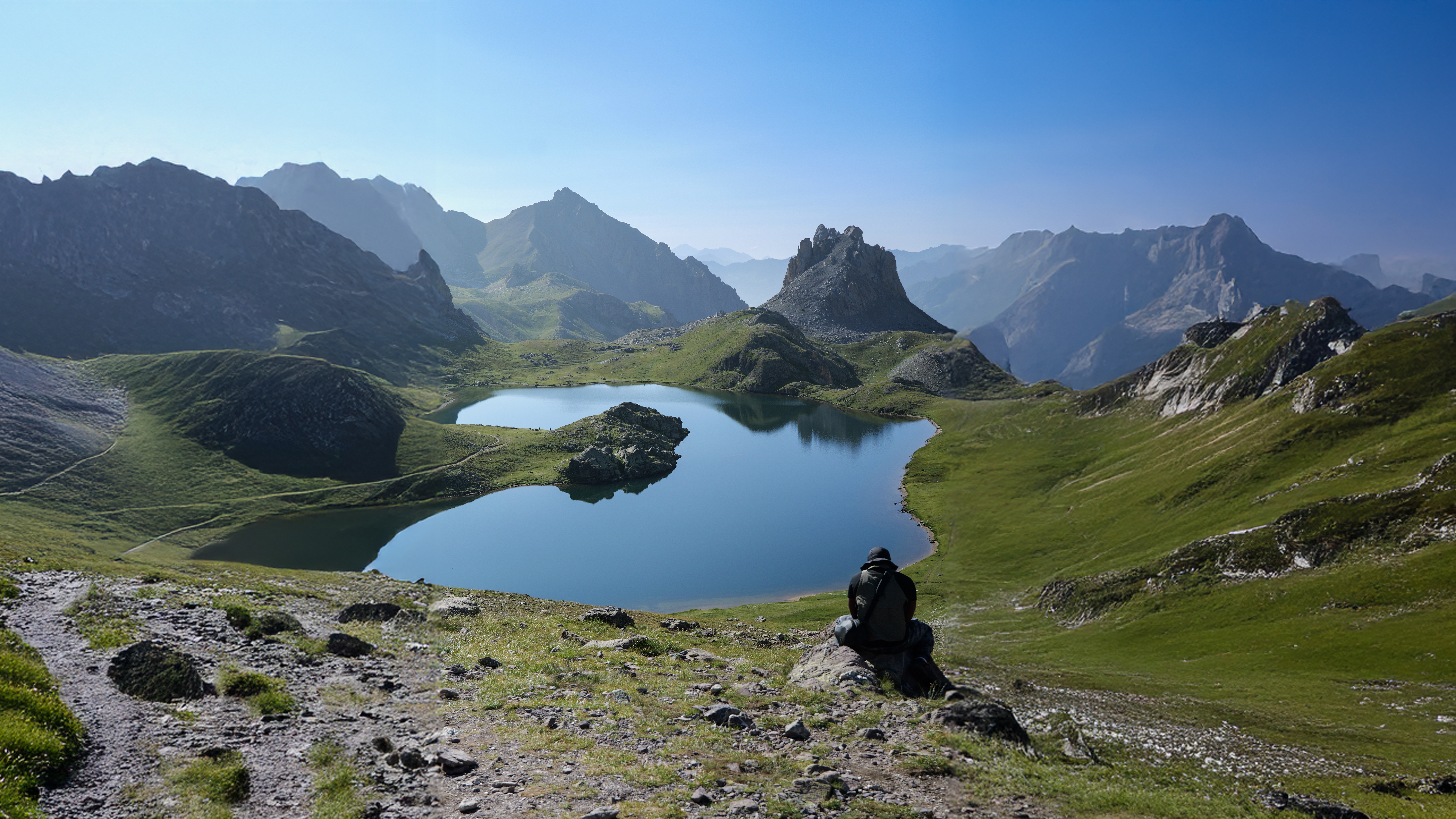 Illustration showing use of generative expand on a landscape photo