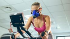 Woman taking VO2 max test