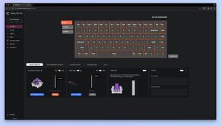 Keychron Launcher software being used to adjust the Keychron K2 HE
