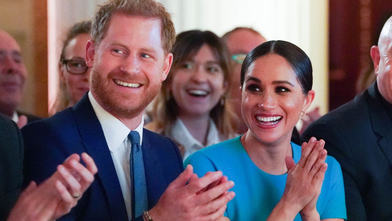 london, england march 05 prince harry, duke of sussex and meghan, duchess of sussex cheer attend the annual endeavour fund awards at mansion house on march 5, 2020 in london, england their royal highnesses will celebrate the achievements of wounded, injured and sick servicemen and women who have taken part in remarkable sporting and adventure challenges over the last year photo by paul edwards wpa poolgetty images