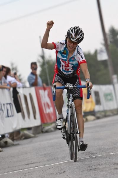Veronique Fortin (PK Express/HNZ Strategic) gets the win on top of Blue Knob.