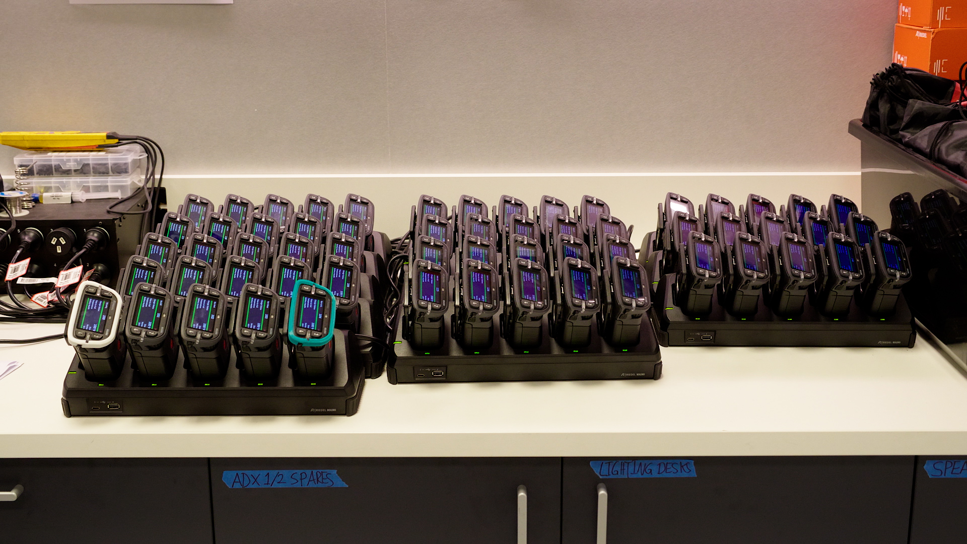 The Riedel Bolero systems in use in a control room.