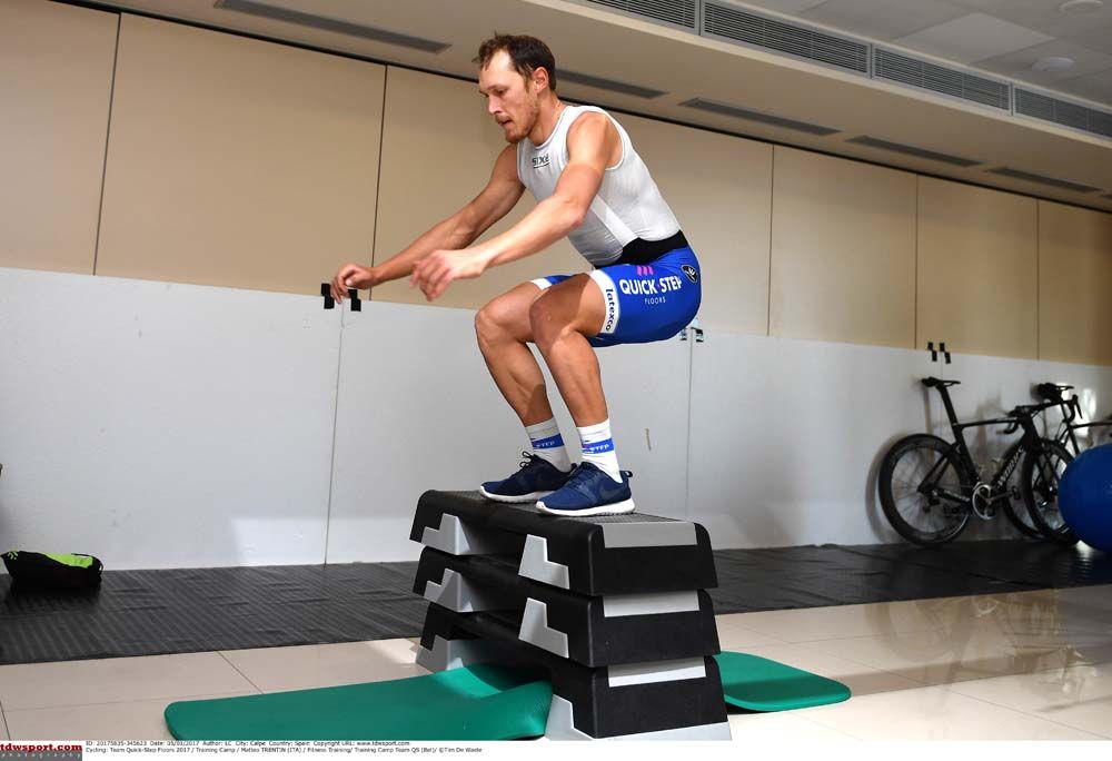 Matteo Trentin in action