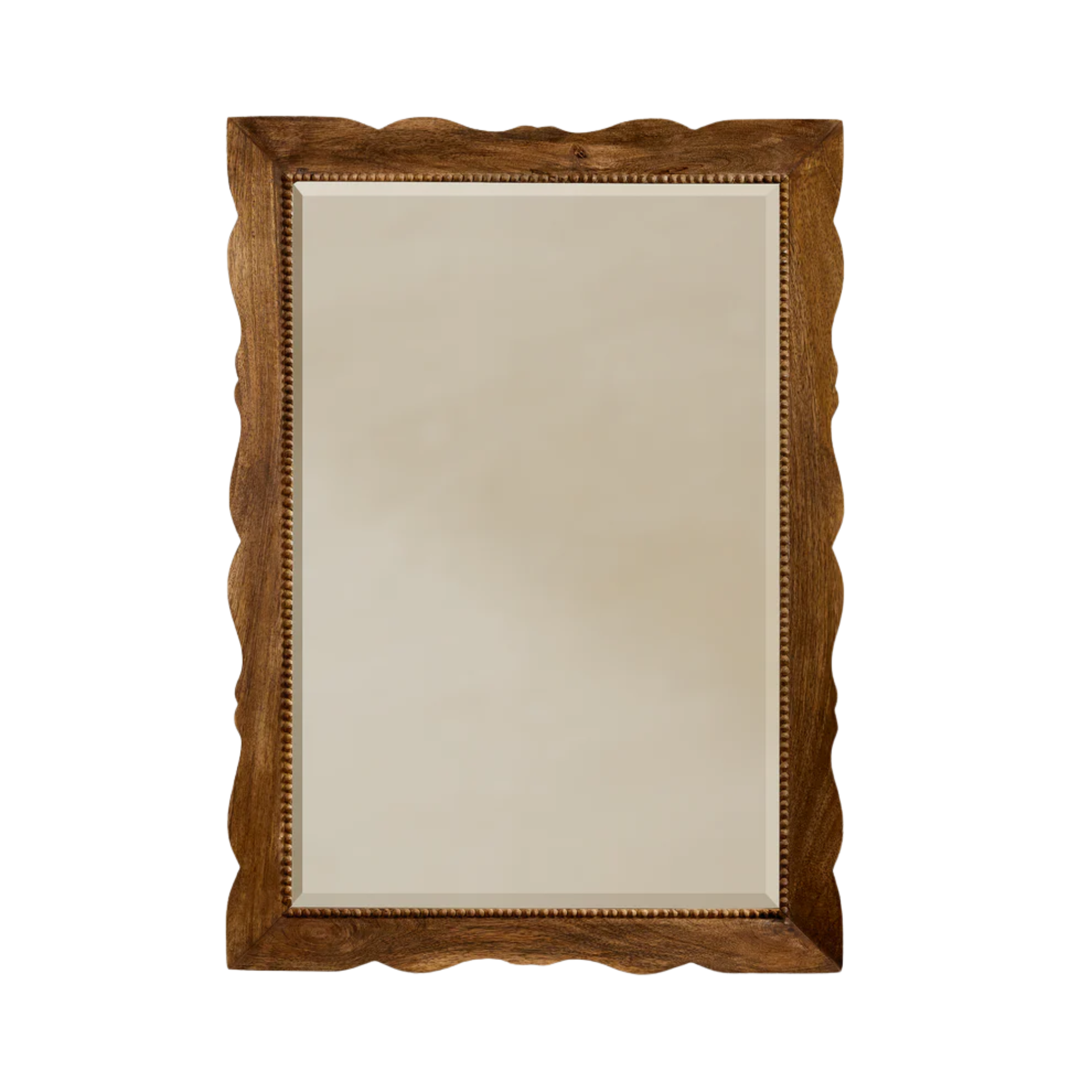 a mirror medicine cabinet with a wood frame