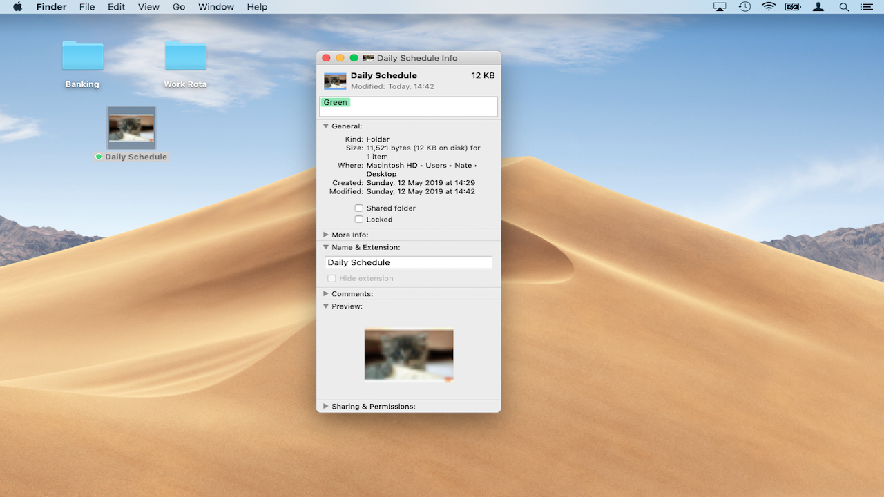 How to personalize macOS Mojave