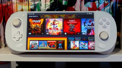 Xbox Cloud Gaming running on Ayaneo Pocket Evo gaming handheld
