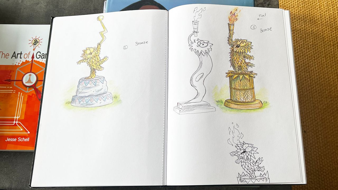 Simon Tofield's sketches of Simon's Cat