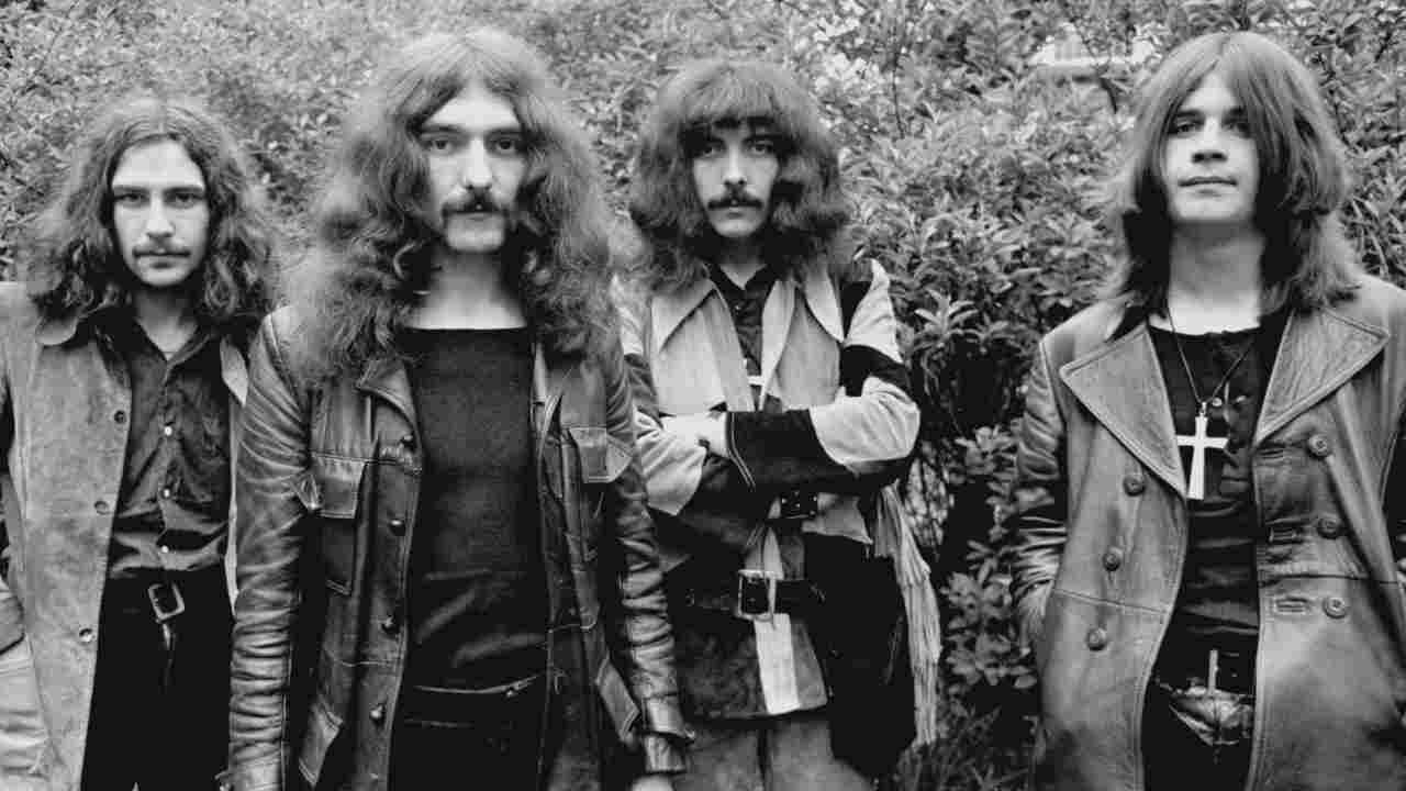 Black Sabbath posing for a photograph in 1970