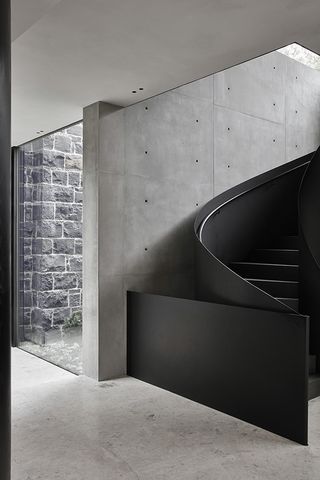 park house's twisting staircase