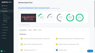 Bluehost Website Builder page load speed test results