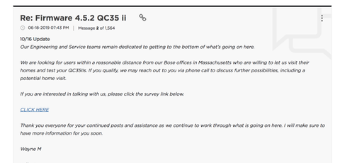 bose qc35 noise cancelling issues