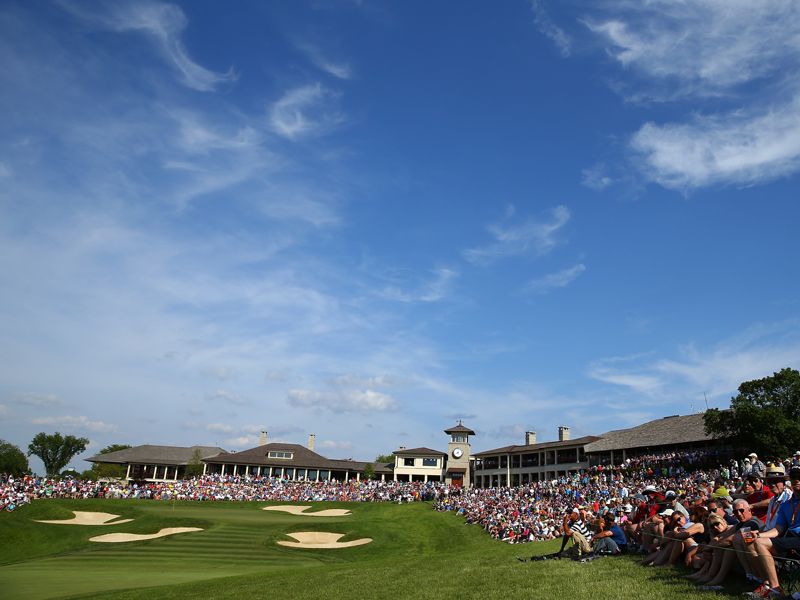 The 18th at Muirfield Village; host venue for the Memorial