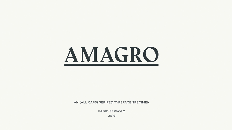 Free font - Amagro