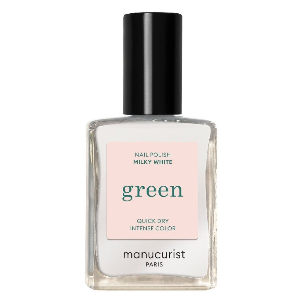 Manucurist Green Nail Polish in Milky White