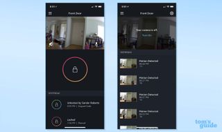 The Amazon Key app shows a live view of the Cloud Cam, plus a timeline of locking and unlocking activity, but its settings could be a little more robust. It also works as an indoor security camera.