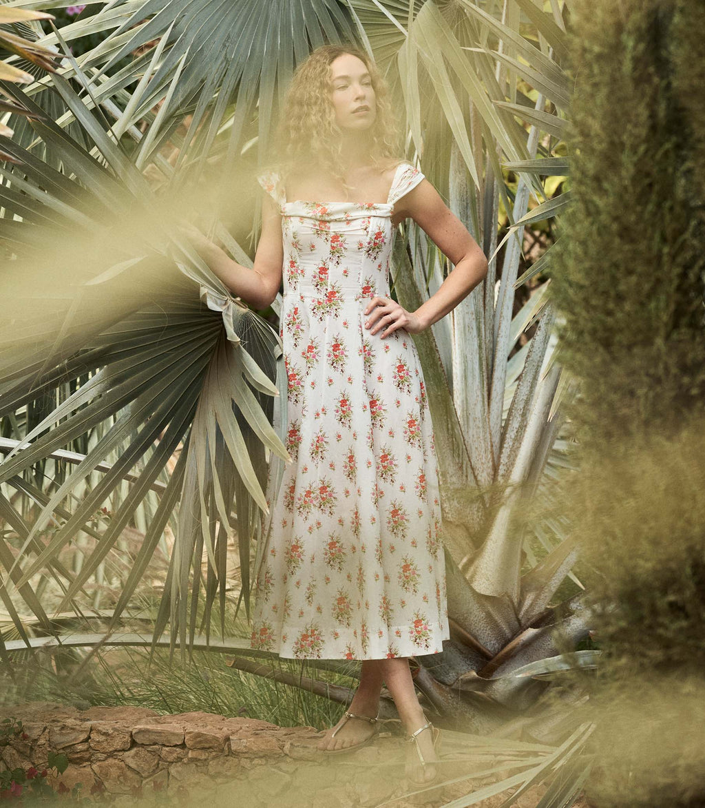 Clea Dress -- Rose Petit Bouquet De Chamonix