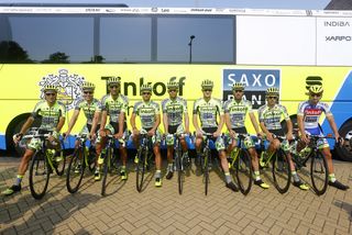 The 2015 Tinkoff-Saxo Tour de France team