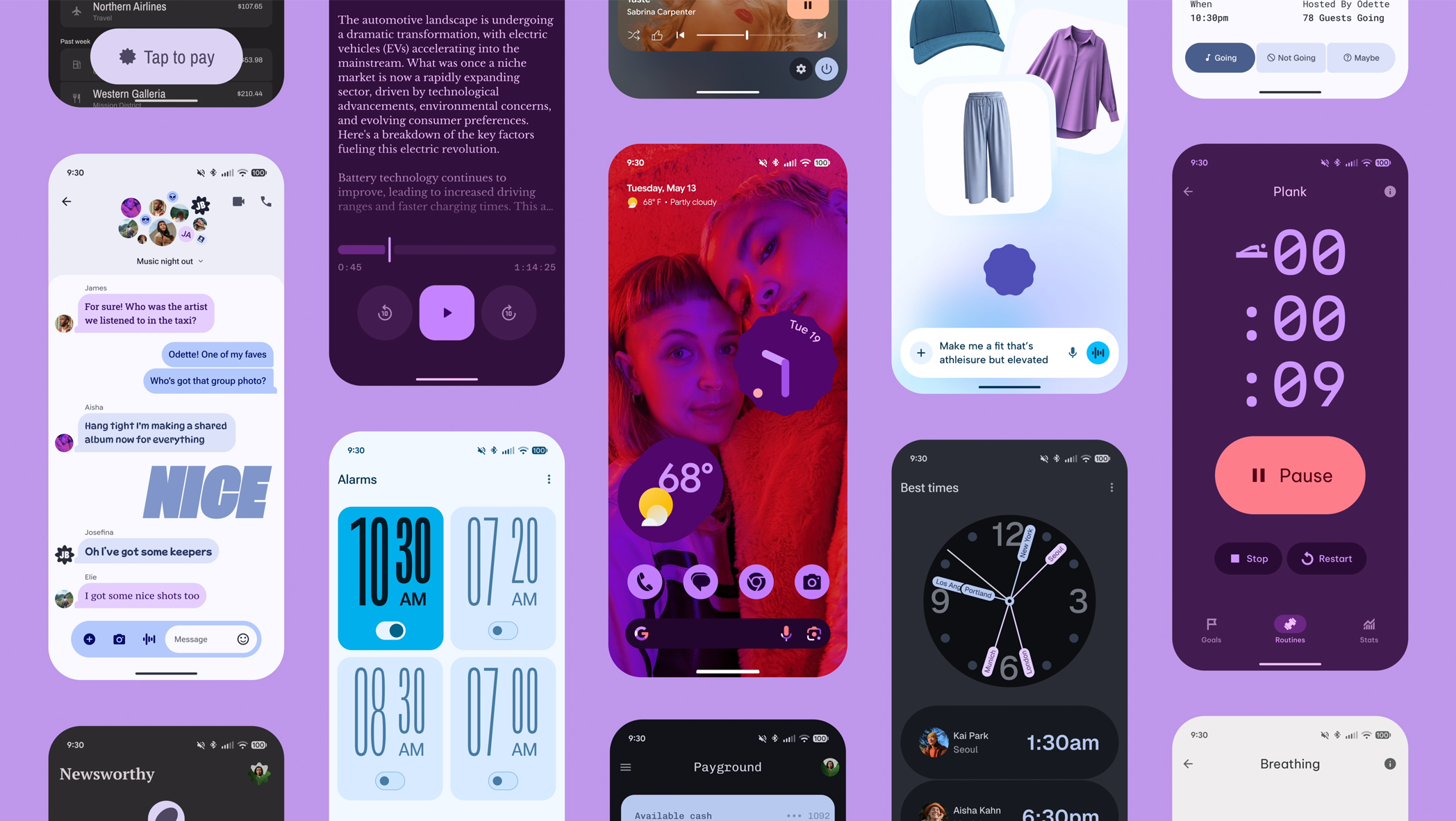 key elements of Google's new design language called Material 3 Expressive