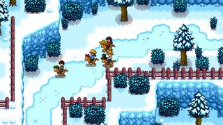 best multiplayer PC games: characters horse back riding over a snowy field 