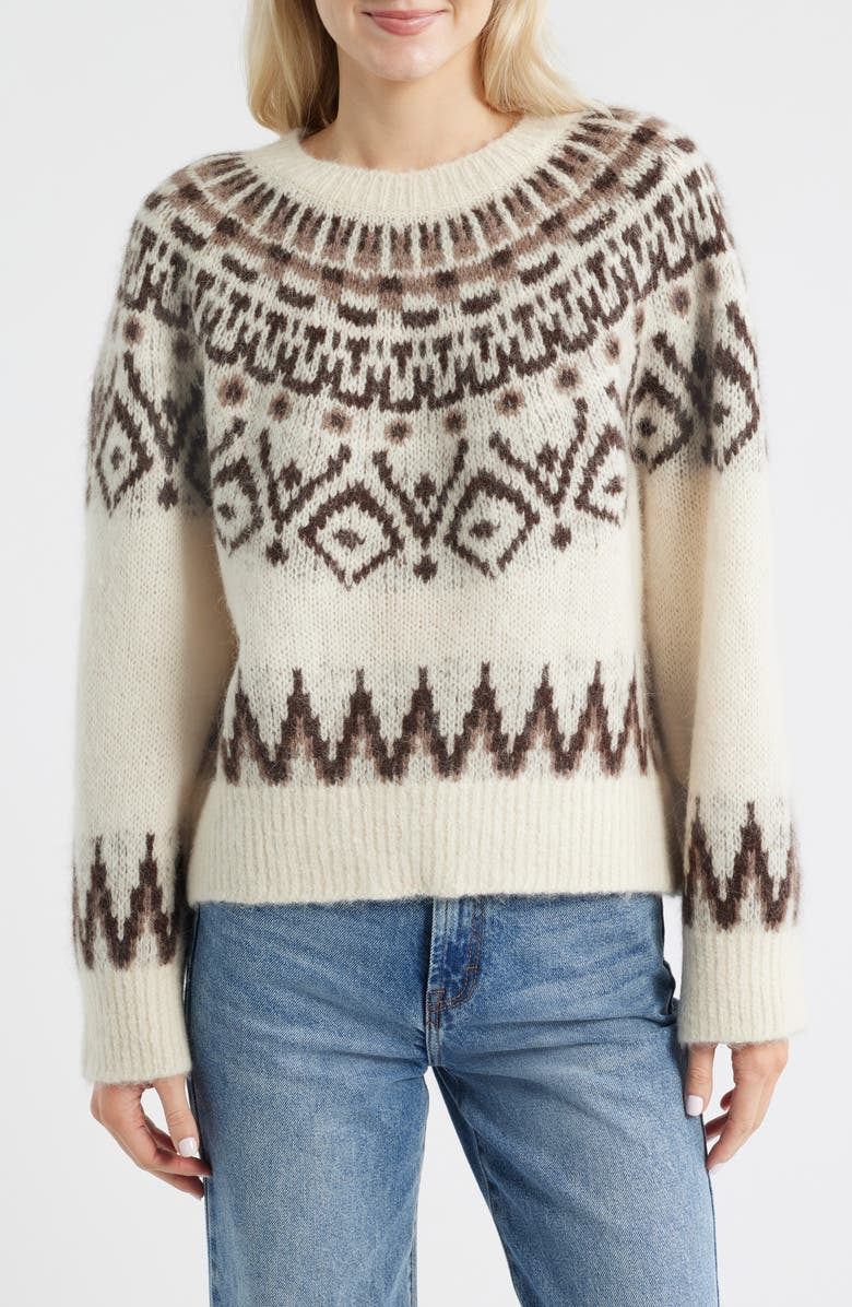 Fair Isle Wool &amp;amp; Alpaca Blend Sweater