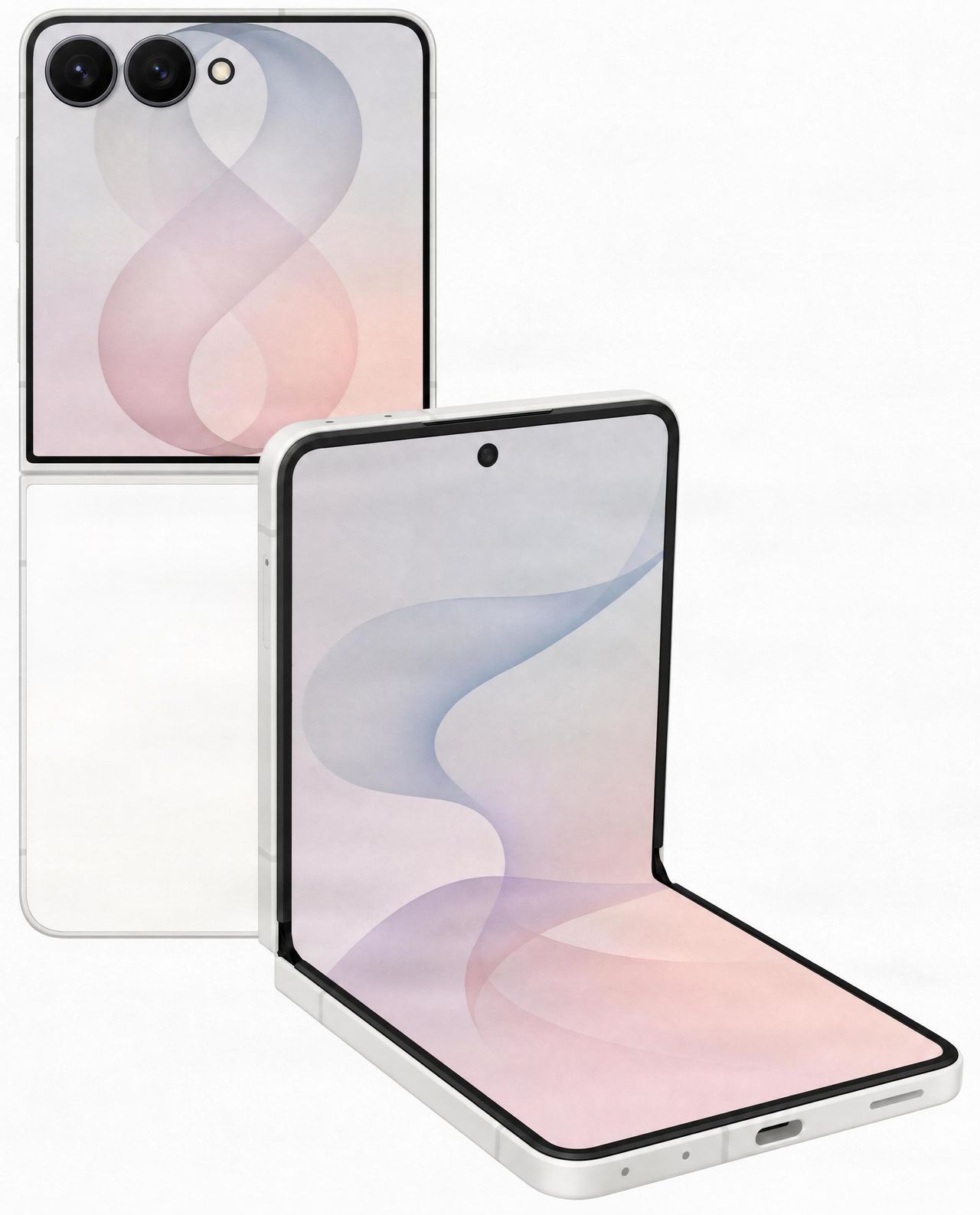 Galaxy Z Flip 8 in white
