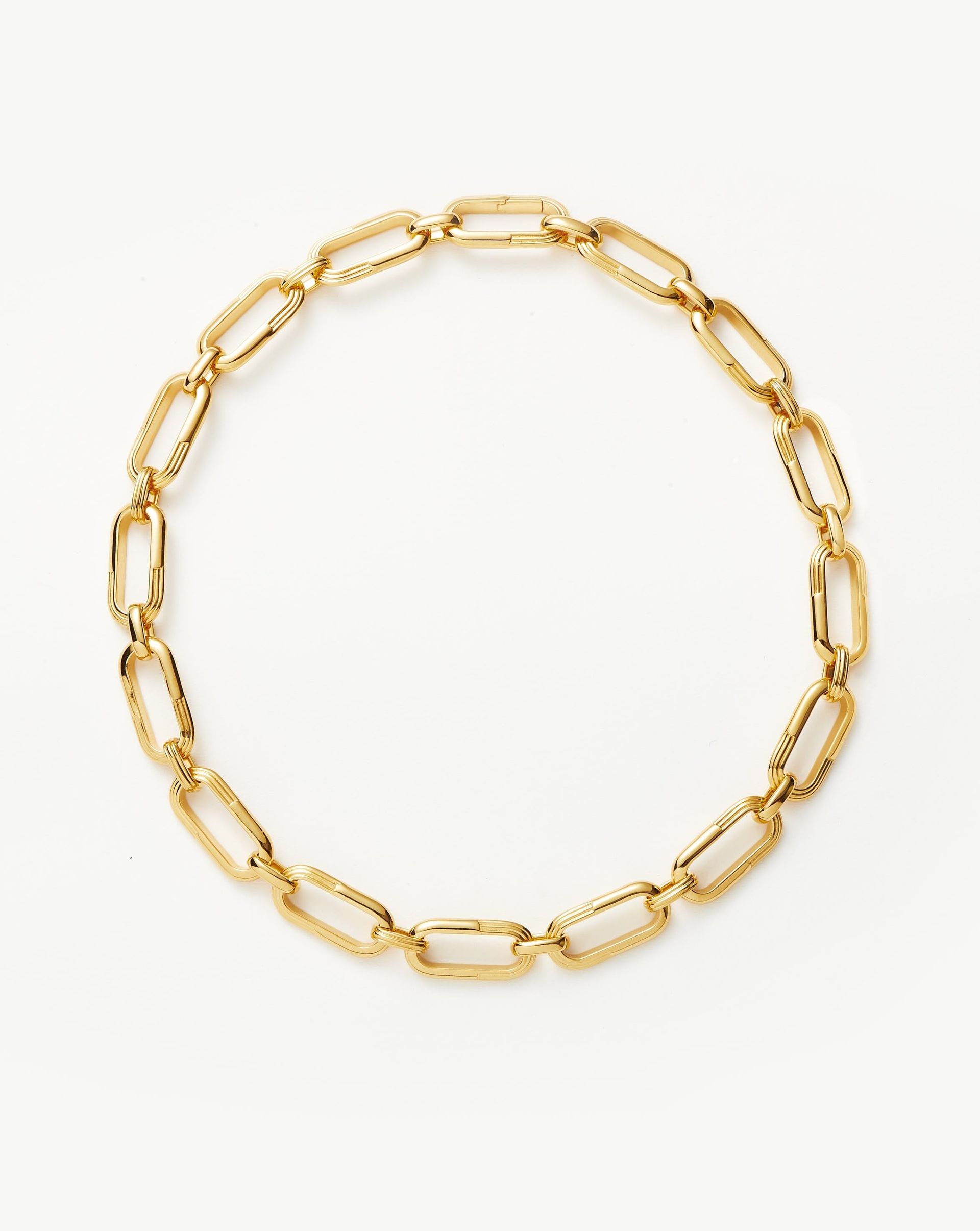 Zenyu Link Chunky Chain Choker | 18ct Gold Plated